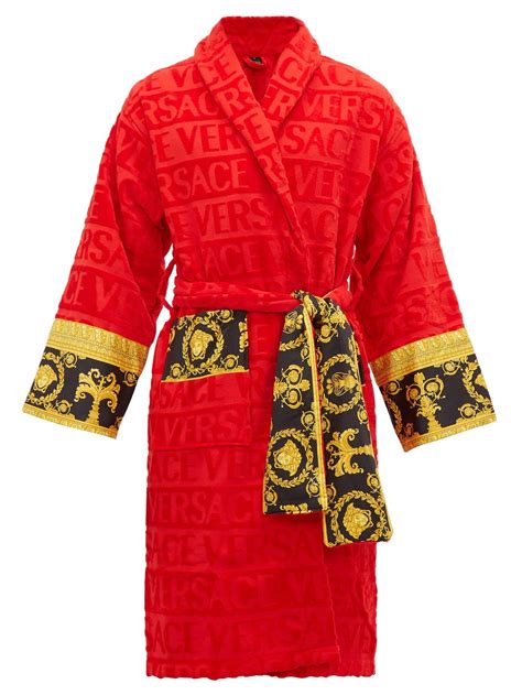 cotton versace mens robe